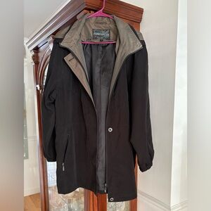 Forecaster Black and Gray Women’s Raincoat